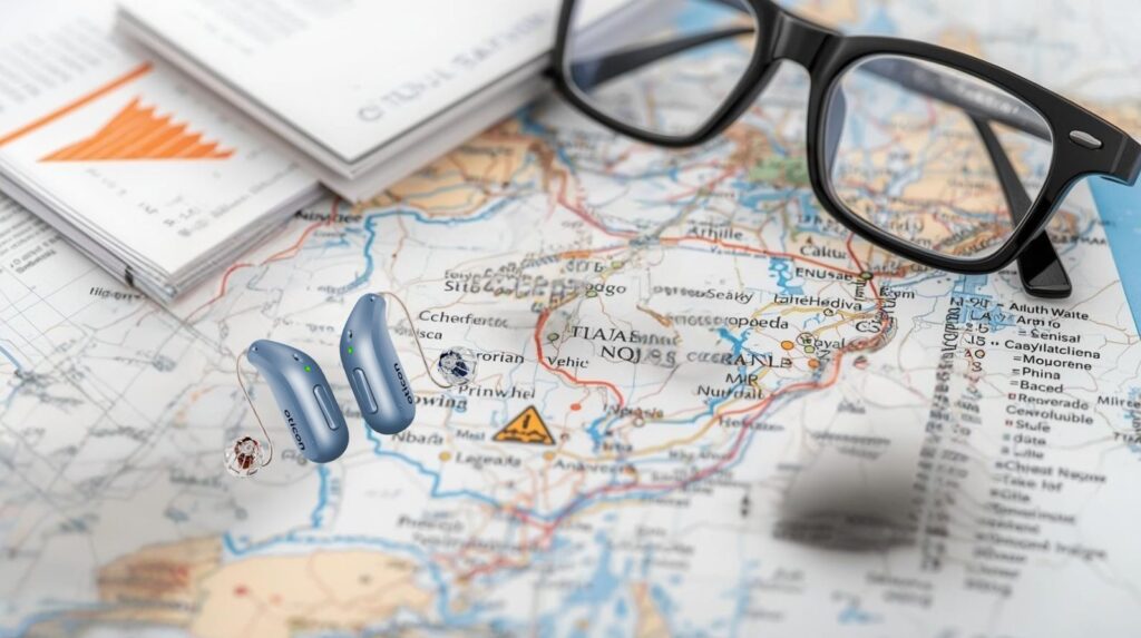 自治体ごとに異なる補聴器助成制度のイメージ