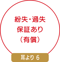 紛失・過失保証あり（有償）